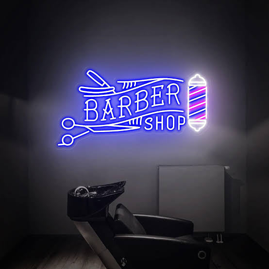 Barbershop Neon Sign Style 2