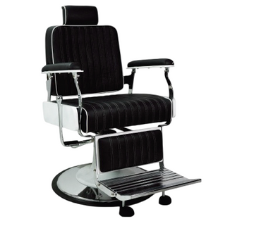 BS-8824 BLACK/WHITE BARBER CHAIR