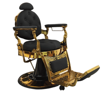 BS-8779G BLACK/GOLD BARBER CHAIR