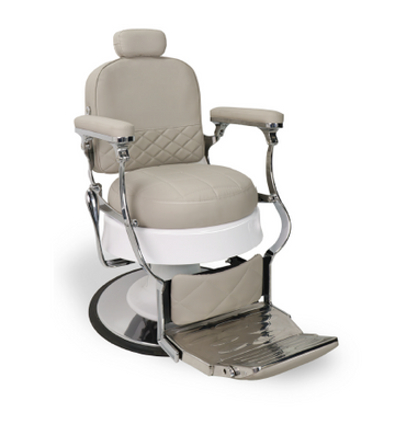 BS-8801 CREAM/WHITE BARBER CHAIR