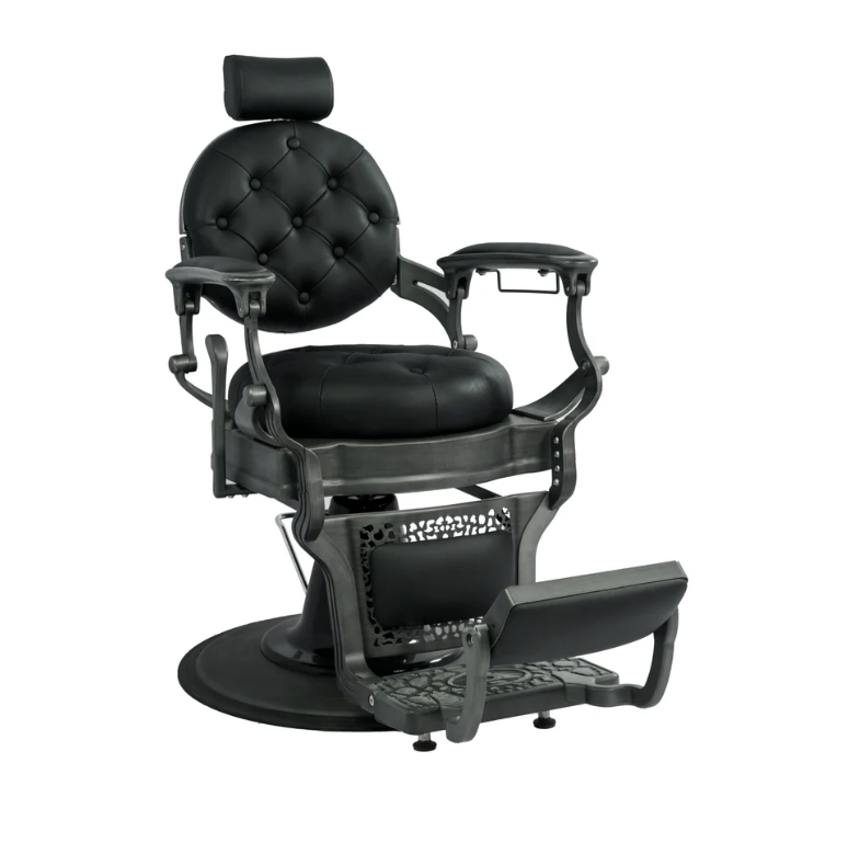 BS-8779 BLACK/BLACK BARBER CHAIR