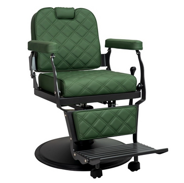 BS-8821 GREEN/BLACK BARBER CHAIR