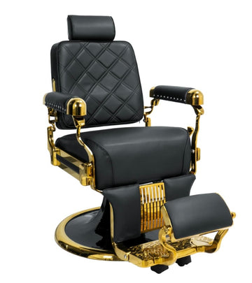 BS-8817 BLACK/GOLD BARBER CHAIR